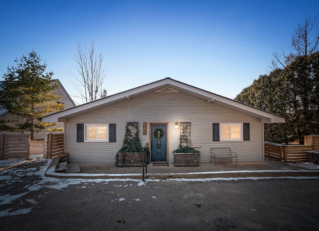 view of ranch-style house