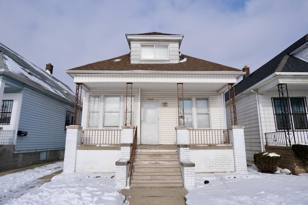 view of bungalow-style house