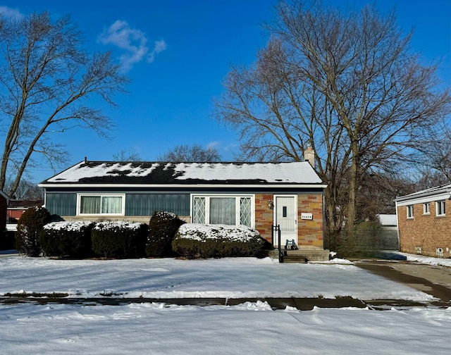 view of ranch-style house