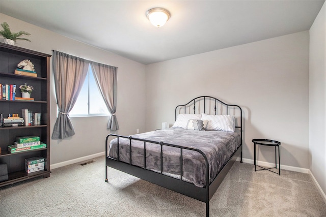 bedroom with carpet floors