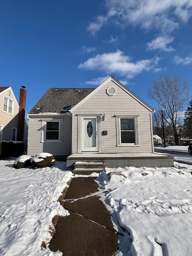 view of front of home