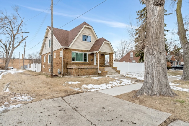 view of front of home