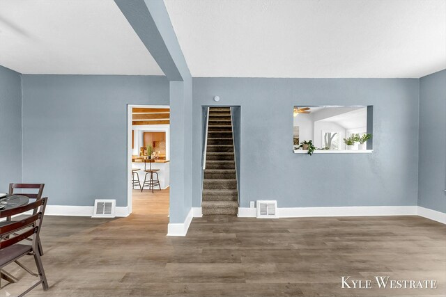 interior space featuring hardwood / wood-style floors