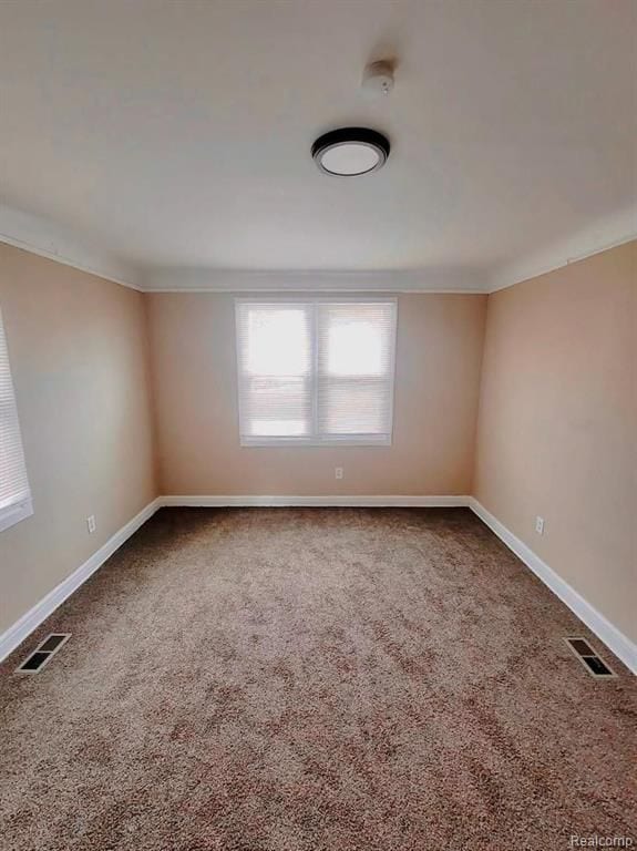 view of carpeted empty room