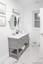 bathroom featuring vanity