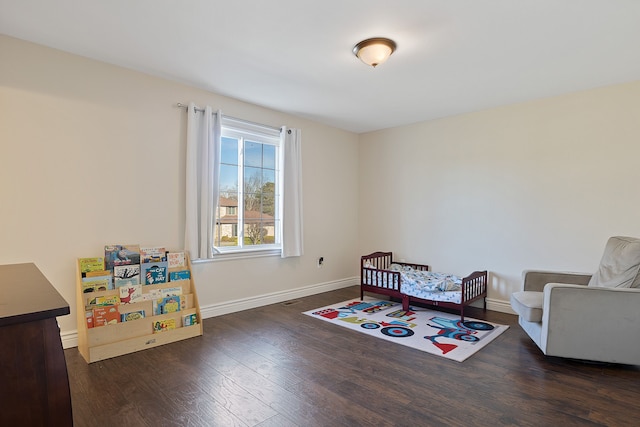 interior space featuring dark hardwood / wood-style floors