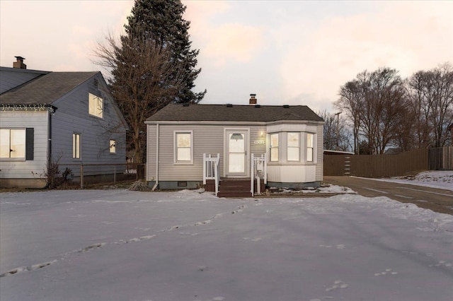 view of front of home