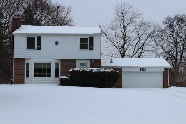 view of front of house featuring a garage