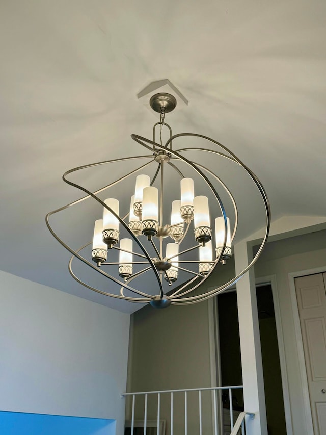 room details with a notable chandelier