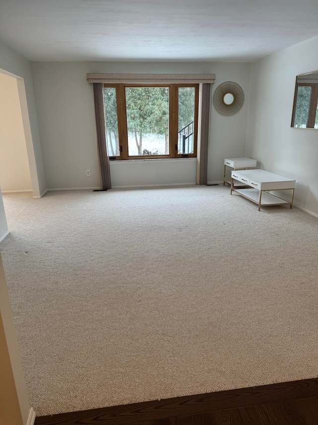 interior space with light colored carpet