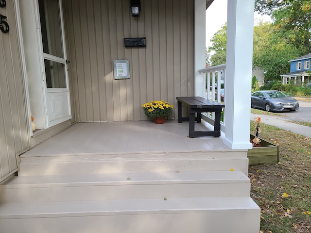 view of patio with covered porch