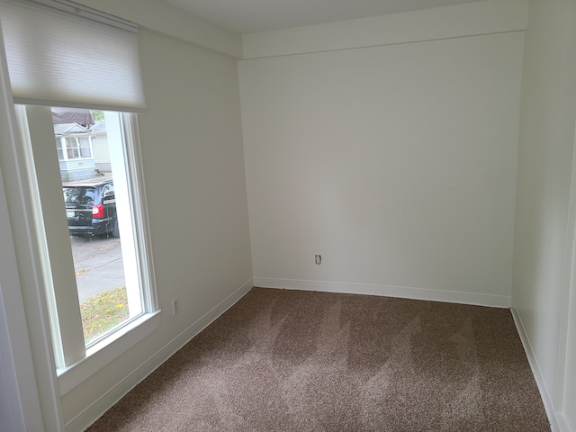 unfurnished room with carpet floors