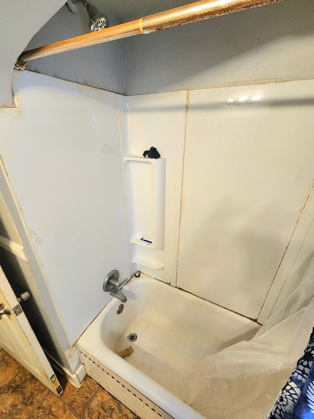 bathroom featuring tub / shower combination