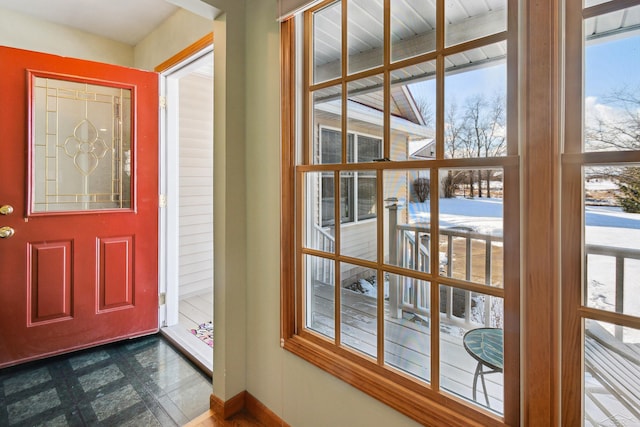 entryway featuring a healthy amount of sunlight