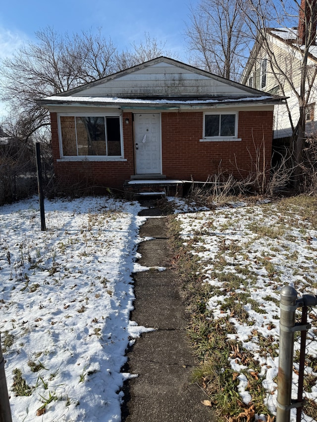 view of front of home