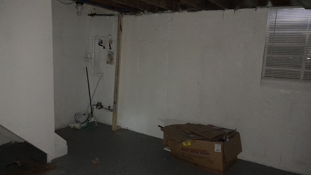 view of basement