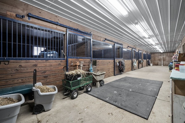 view of horse barn