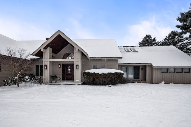 view of front of home