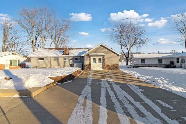 view of front of home with french doors