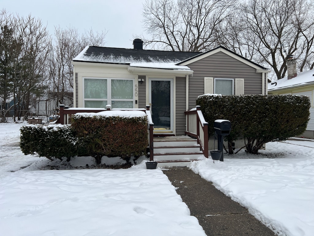 view of bungalow-style home