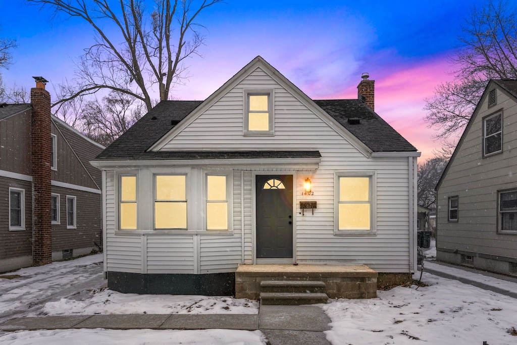 view of bungalow-style home