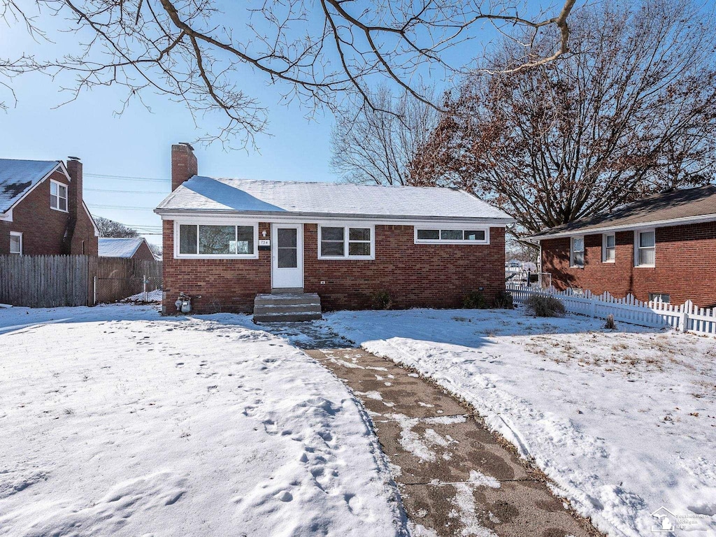 view of ranch-style house