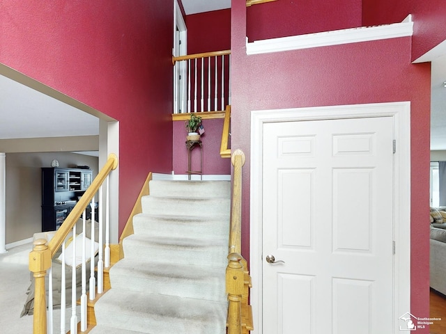 view of stairs