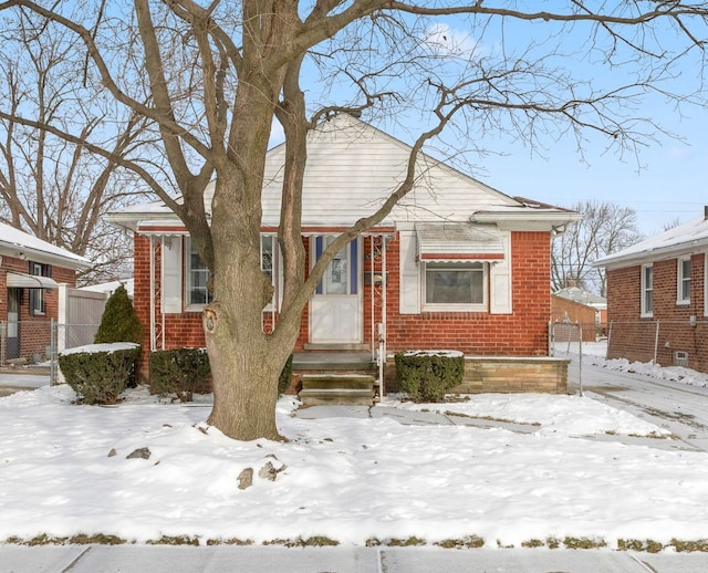 view of bungalow-style house