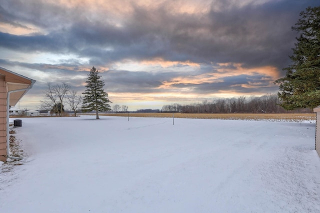 view of snowy yard