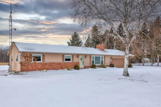 view of ranch-style home