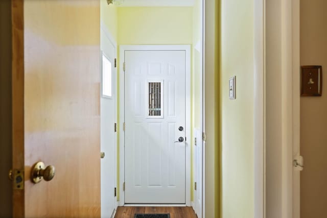 9800 Gera Rd, Birch Run, MI 48415 - doorway to outside with dark wood-style flooring