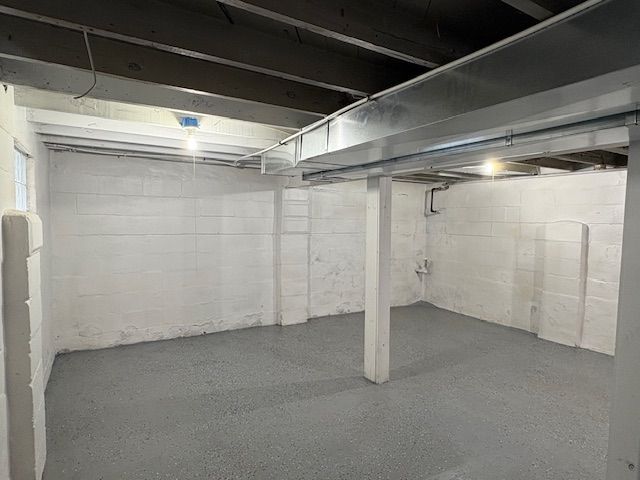 view of basement