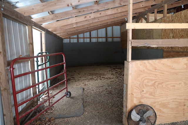 view of horse barn