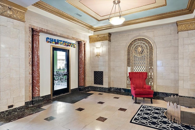 view of community lobby