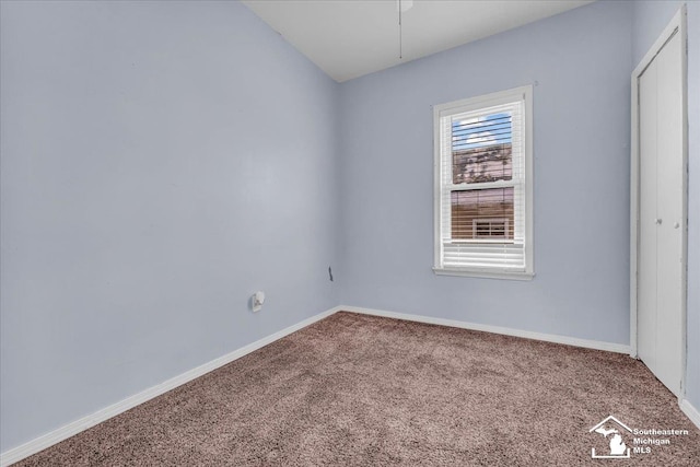 view of carpeted empty room