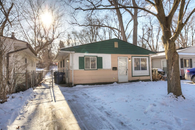 view of bungalow-style house