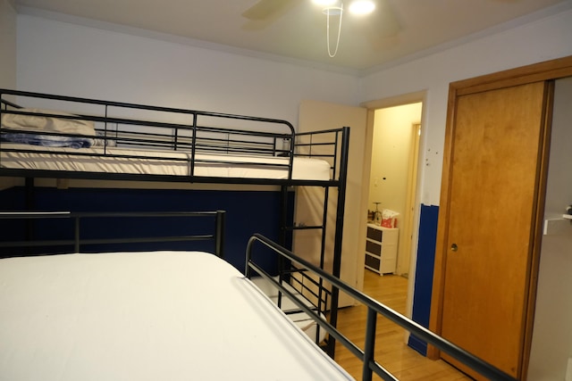 unfurnished bedroom featuring light hardwood / wood-style flooring