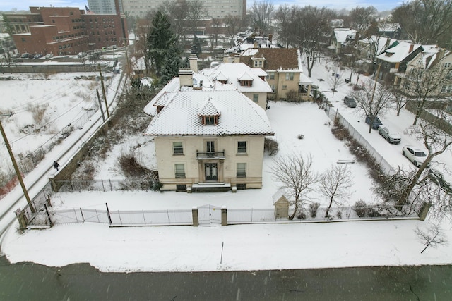 649 Van Dyke St, Detroit, MI 48214 - view of snowy aerial view