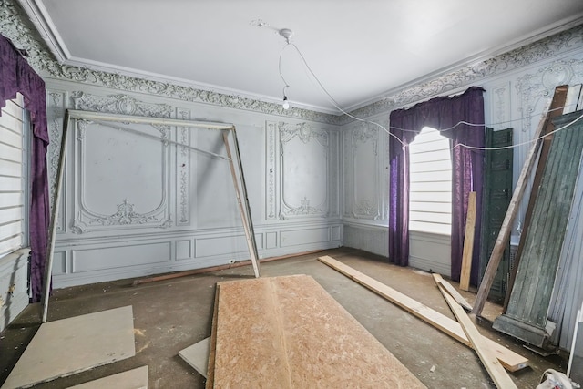 649 Van Dyke St, Detroit, MI 48214 - interior space with crown molding