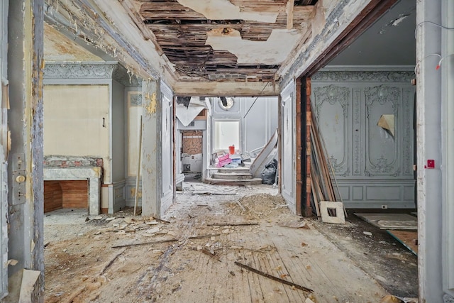 649 Van Dyke St, Detroit, MI 48214 - miscellaneous room featuring crown molding