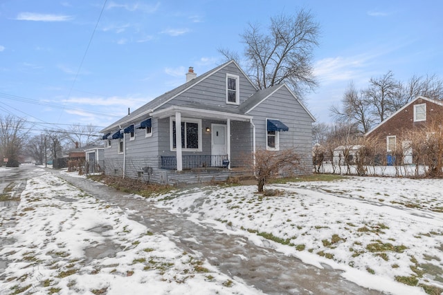 view of bungalow-style home