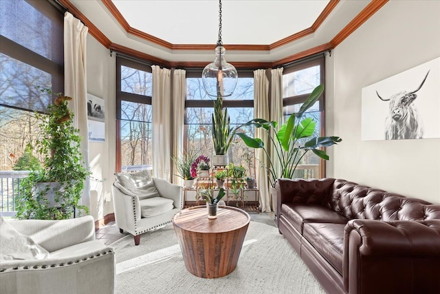 sunroom / solarium with a wealth of natural light