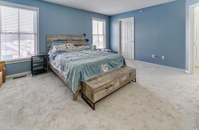 bedroom with carpet flooring