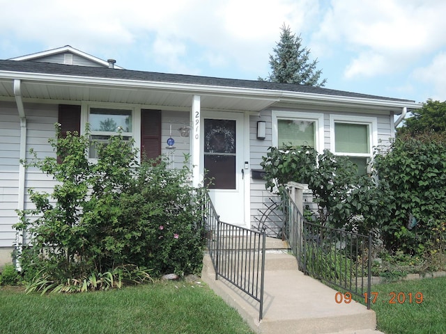 view of front of home