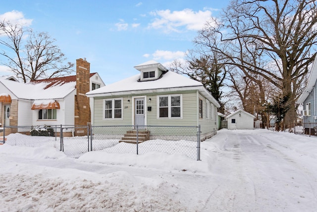 view of bungalow-style home