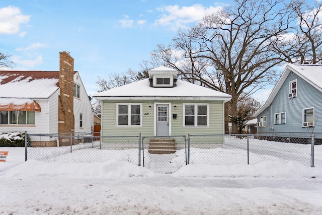 view of bungalow-style home