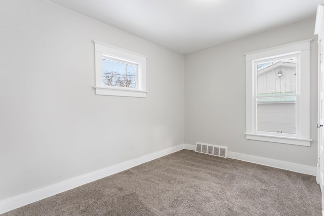 view of carpeted empty room