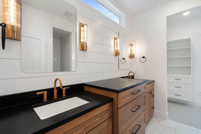 bathroom with vanity