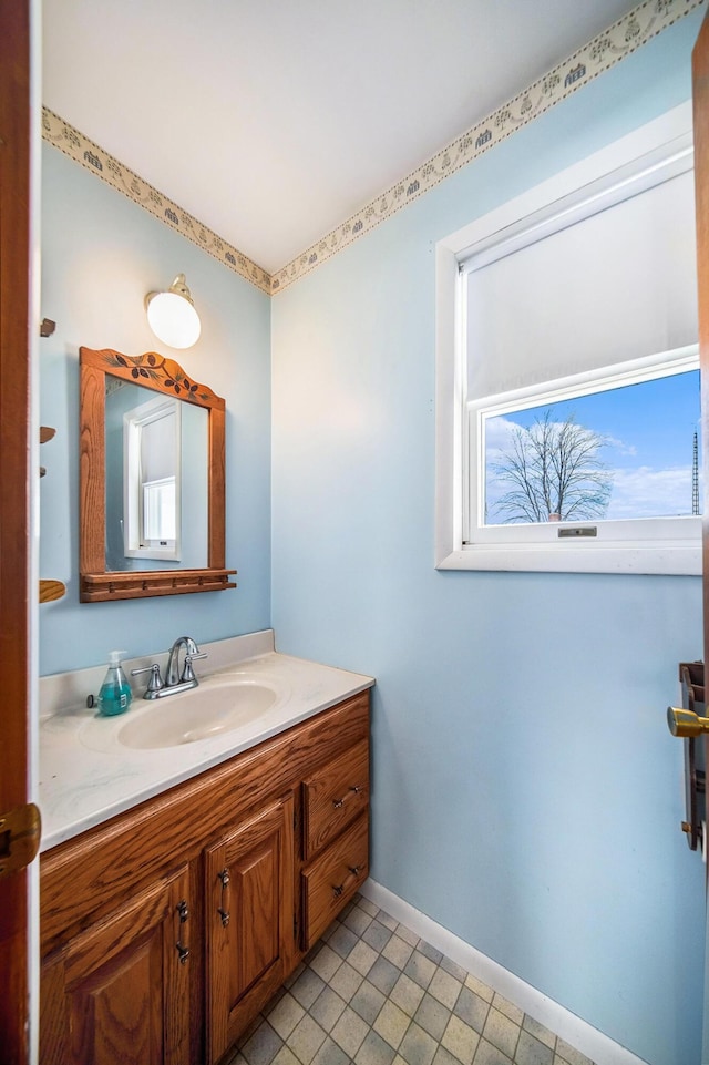 bathroom with vanity