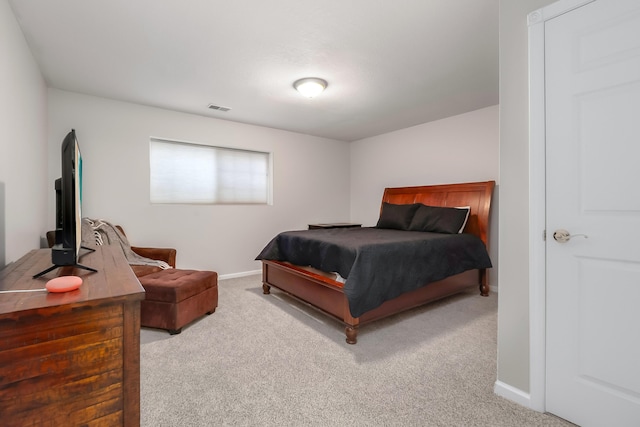 bedroom featuring carpet